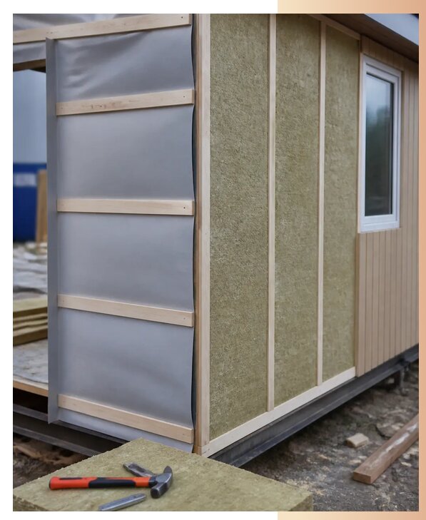 Утепление бытовок под ключ в Чистополе по цене от 15359 р. | БытовкаПрофи-Чст